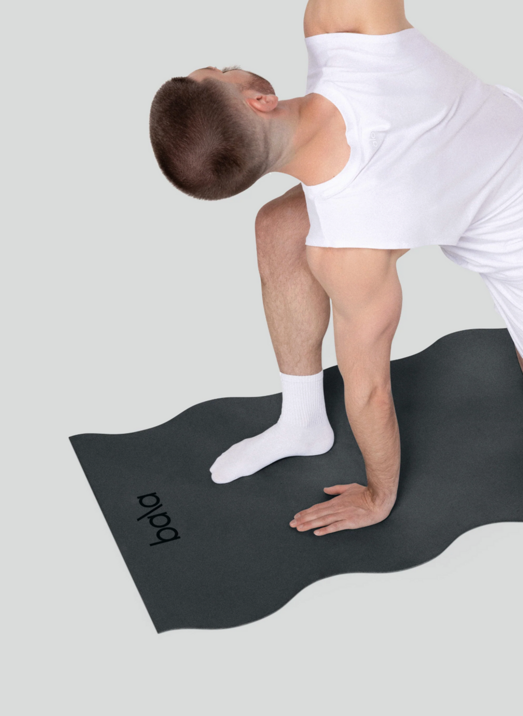 Bala The Wavy Mat - Yoga Mat - Charcoal/Grijs