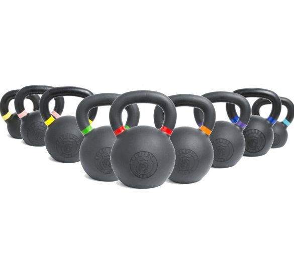 Lifemaxx Crossmaxx Kettlebell - Gietijzer met Poedercoating - 16 kg