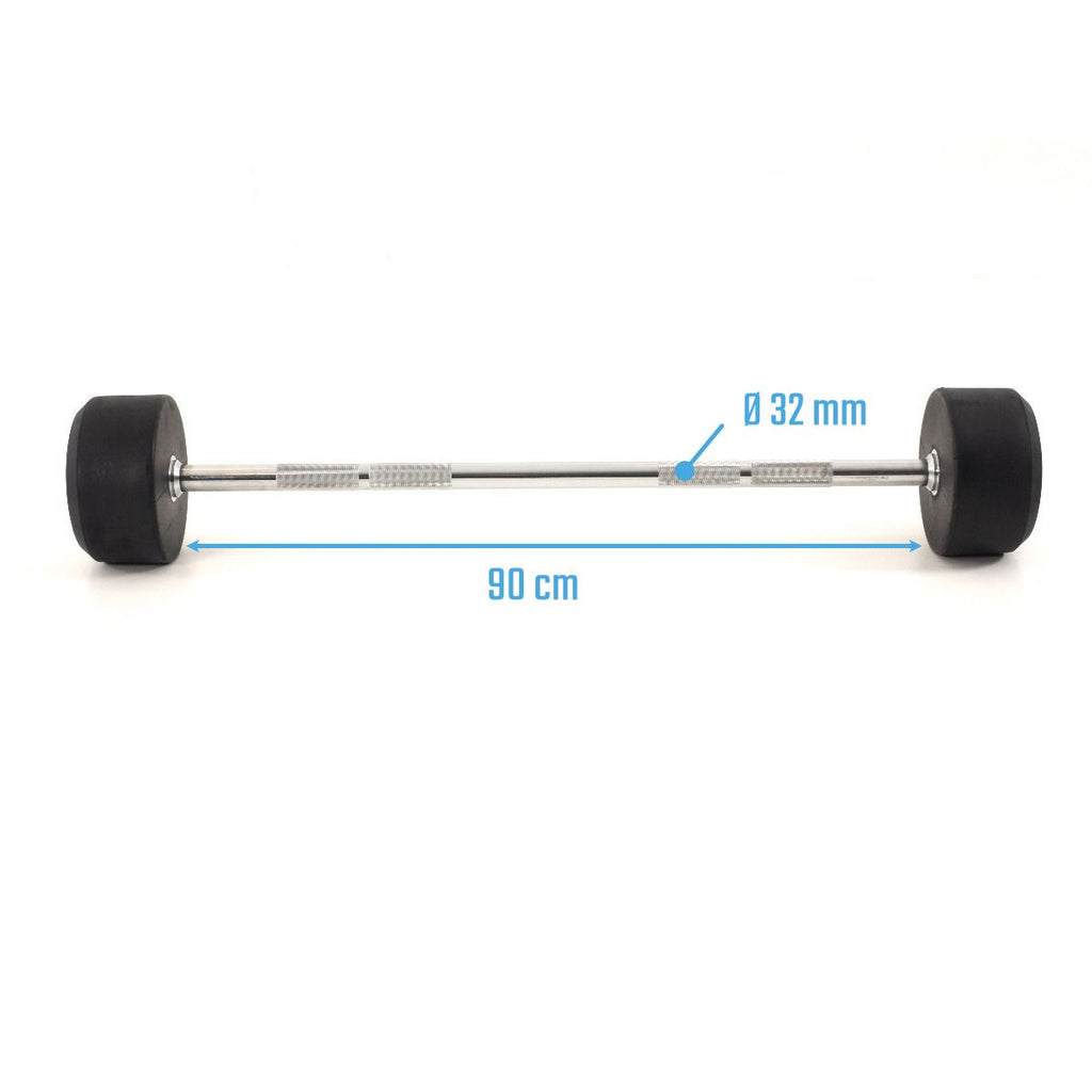 Muscle Power Vaste Halterstang Rubber - 10 kg