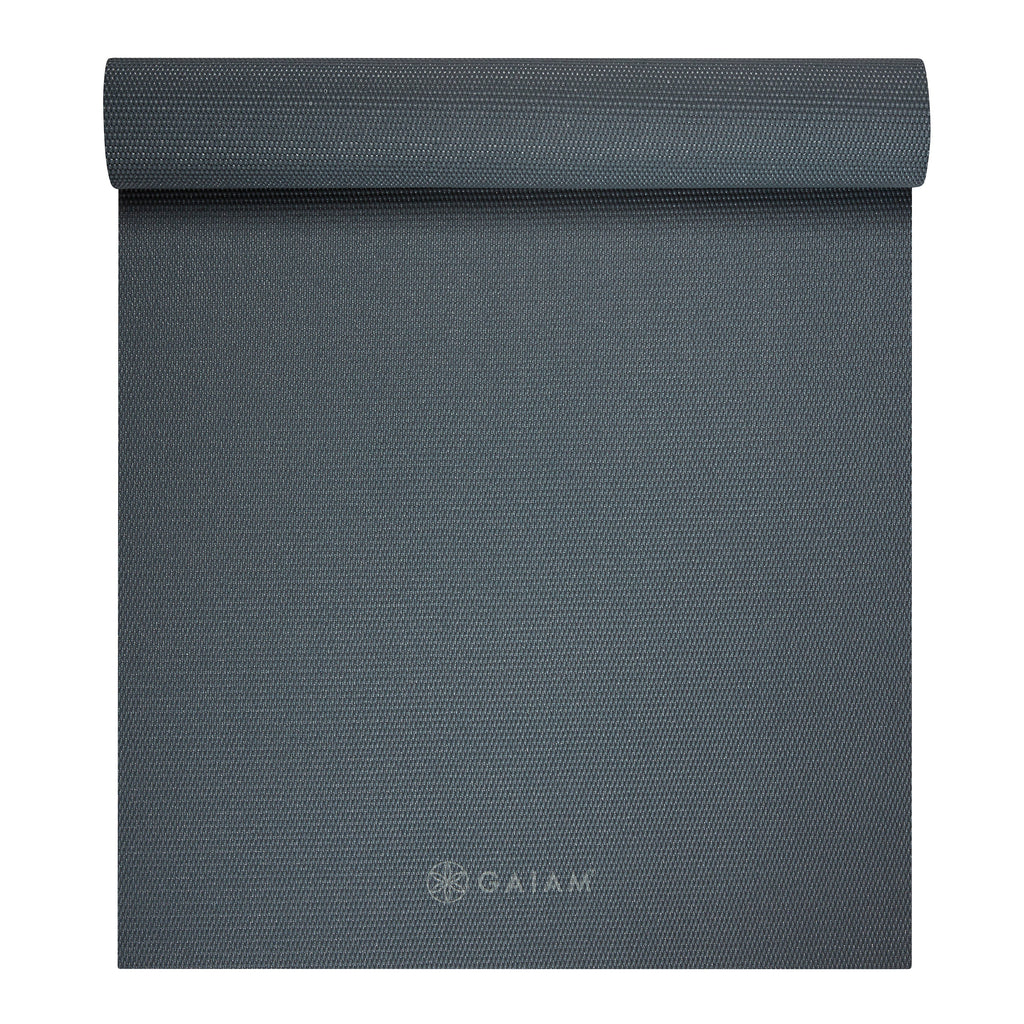 Gaiam Yoga Mat - Folkstone Grey - 4 mm
