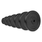 VirtuFit Gietijzeren Halterschijf - Halter gewicht - 30 mm - 10 kg - Zwart