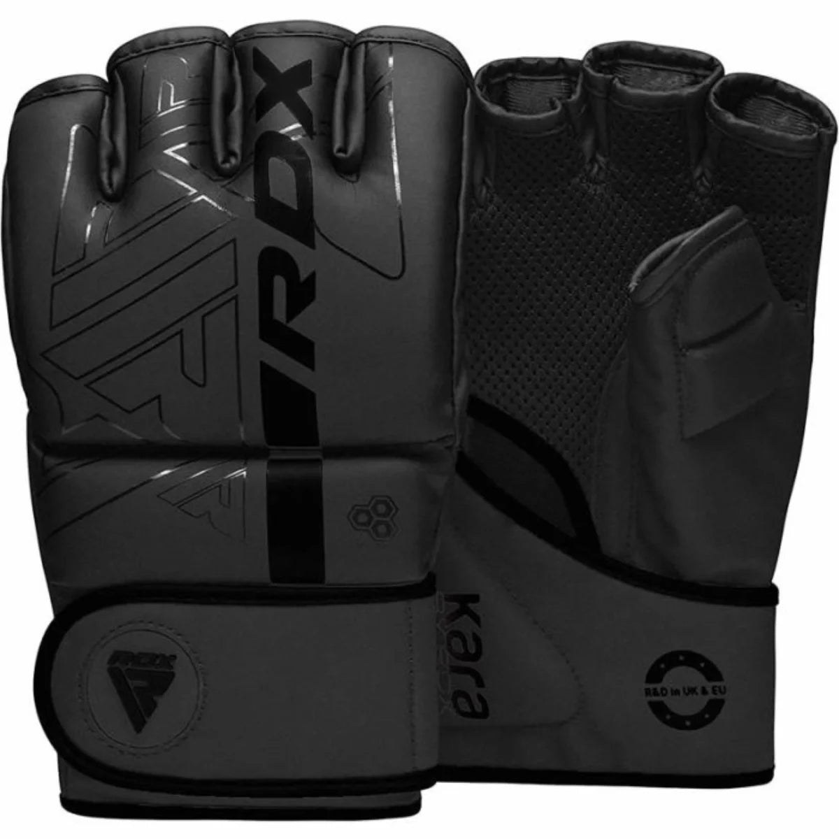 RDX Sports F6 Kara MMA Grappling Gloves - Zwart