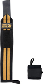 Gorilla Wear Wrist Wraps PRO - Noir/Or