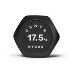 Centr x HYROX Haltère Hexagonale en Uréthane - 17,5 kg