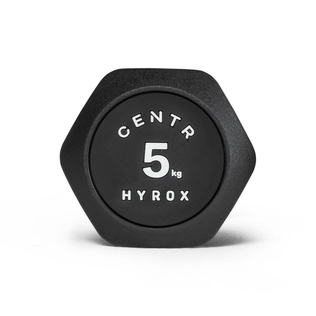 Centr x HYROX Haltère Hexagonale en Uréthane - 5 kg