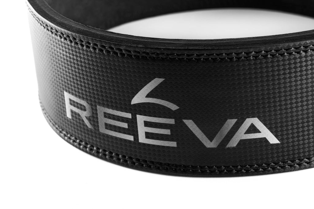 Reeva Ceinture de Levage en Cuir Carbone avec Boucle Réglable V2