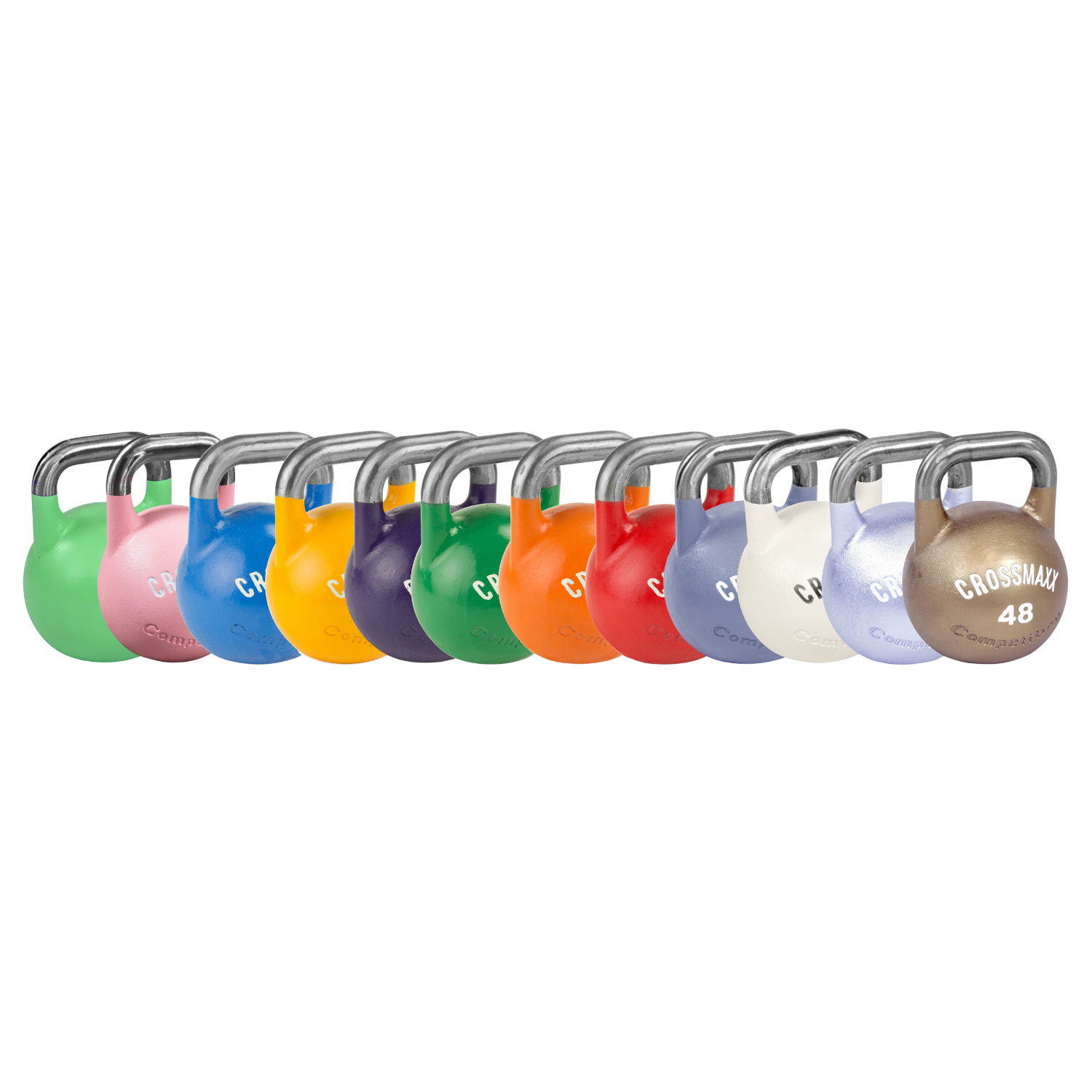 Lifemaxx Crossmaxx Competition Kettlebells - Zilver - 44 kg