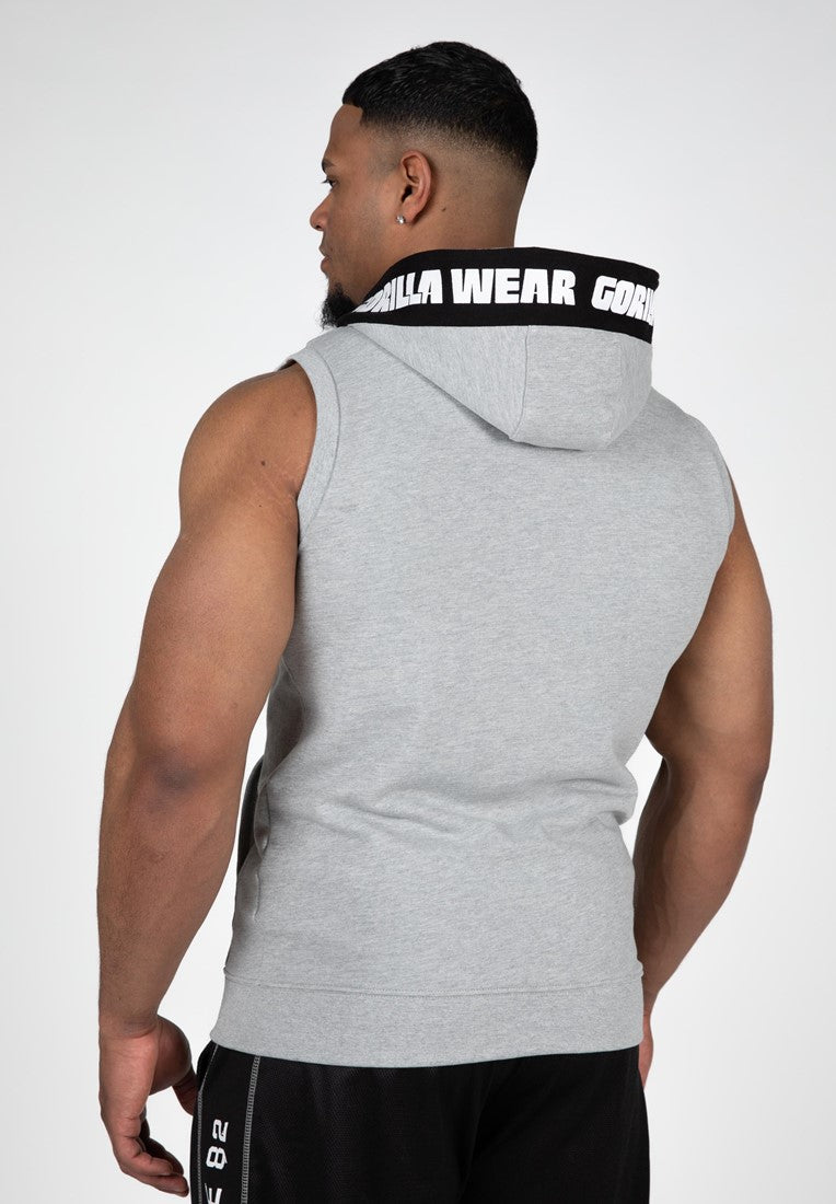 Gorilla Wear Milwaukee S/L Zipped Hoodie - Grijs Gemeleerd