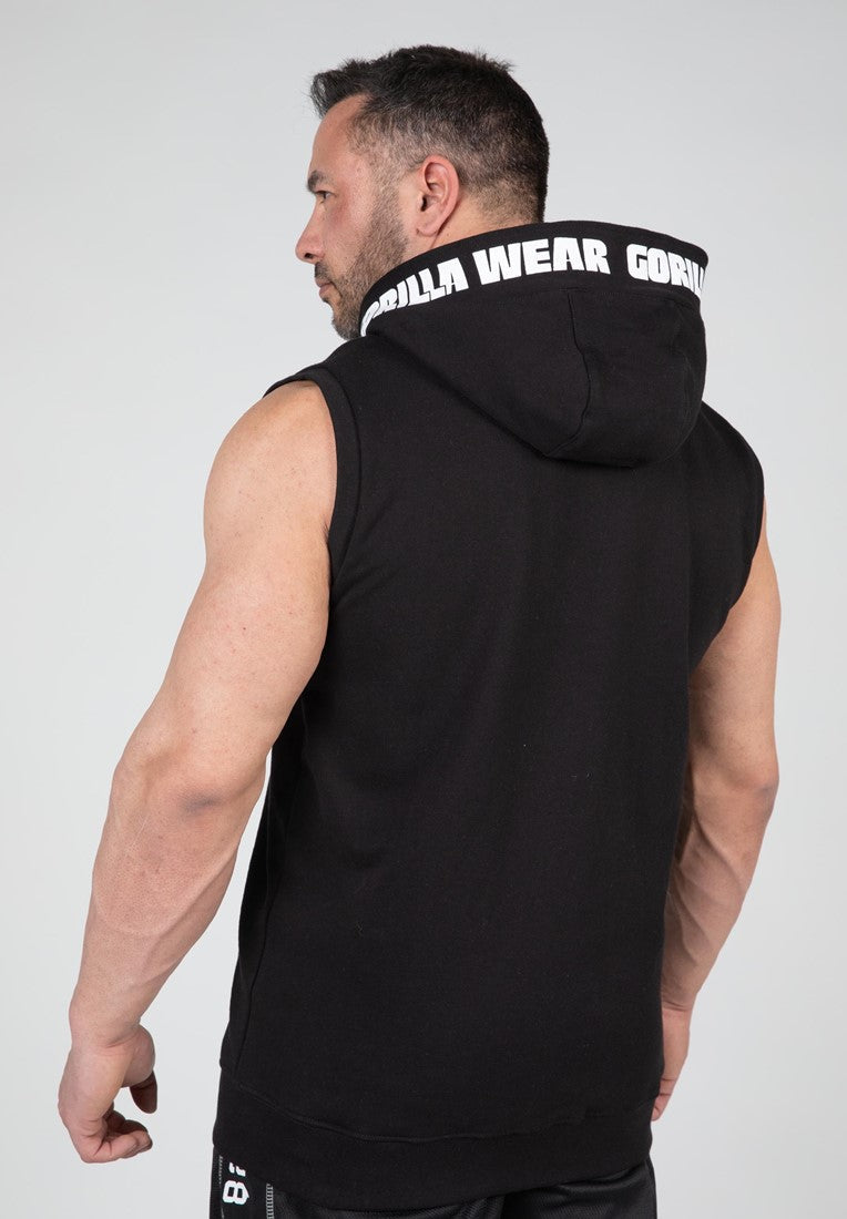 Gorilla Wear Milwaukee S/L Zipped Hoodie - Zwart