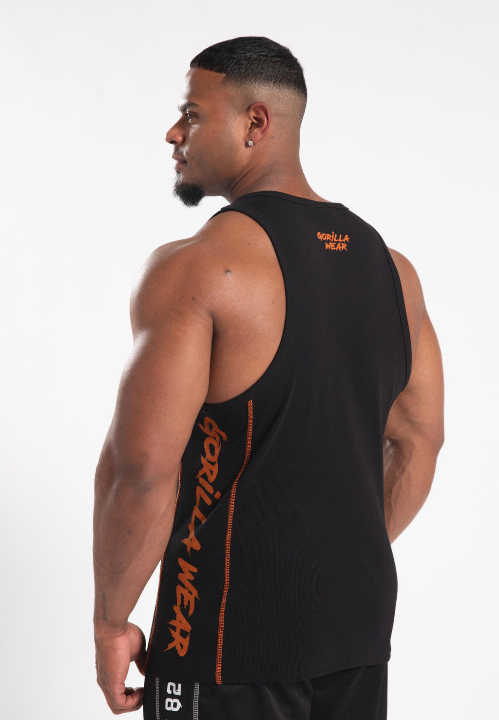 Gorilla Wear Monterey Tank Top - Noir/Orange