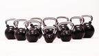 Muscle Power Rubberen Kettlebell - Zwart - 24 kg