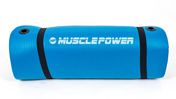 Muscle Power Tapis de fitness - Bleu - 190 x 60 x 1,5 cm