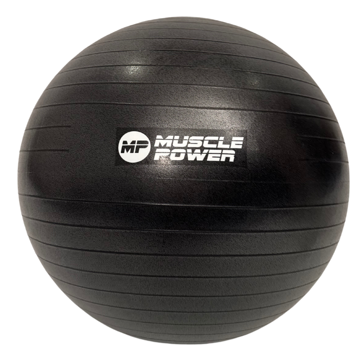 Muscle Power Anti-Burst Fitnessbal - Zwart - 65 cm