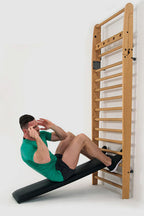 Nohrd WallBar Schuine Trainingsbank voor Wallbar - Zwart Leer