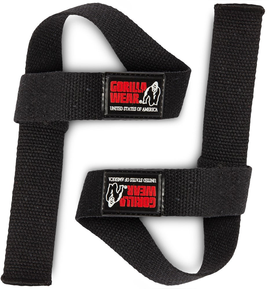 Gorilla Wear Non-Padded Lifting Straps - Noir