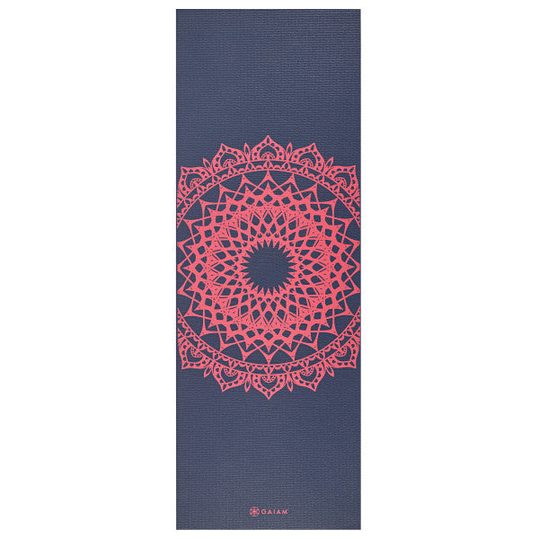 Tapis de Yoga Gaiam - 4mm - Marrakech Rose