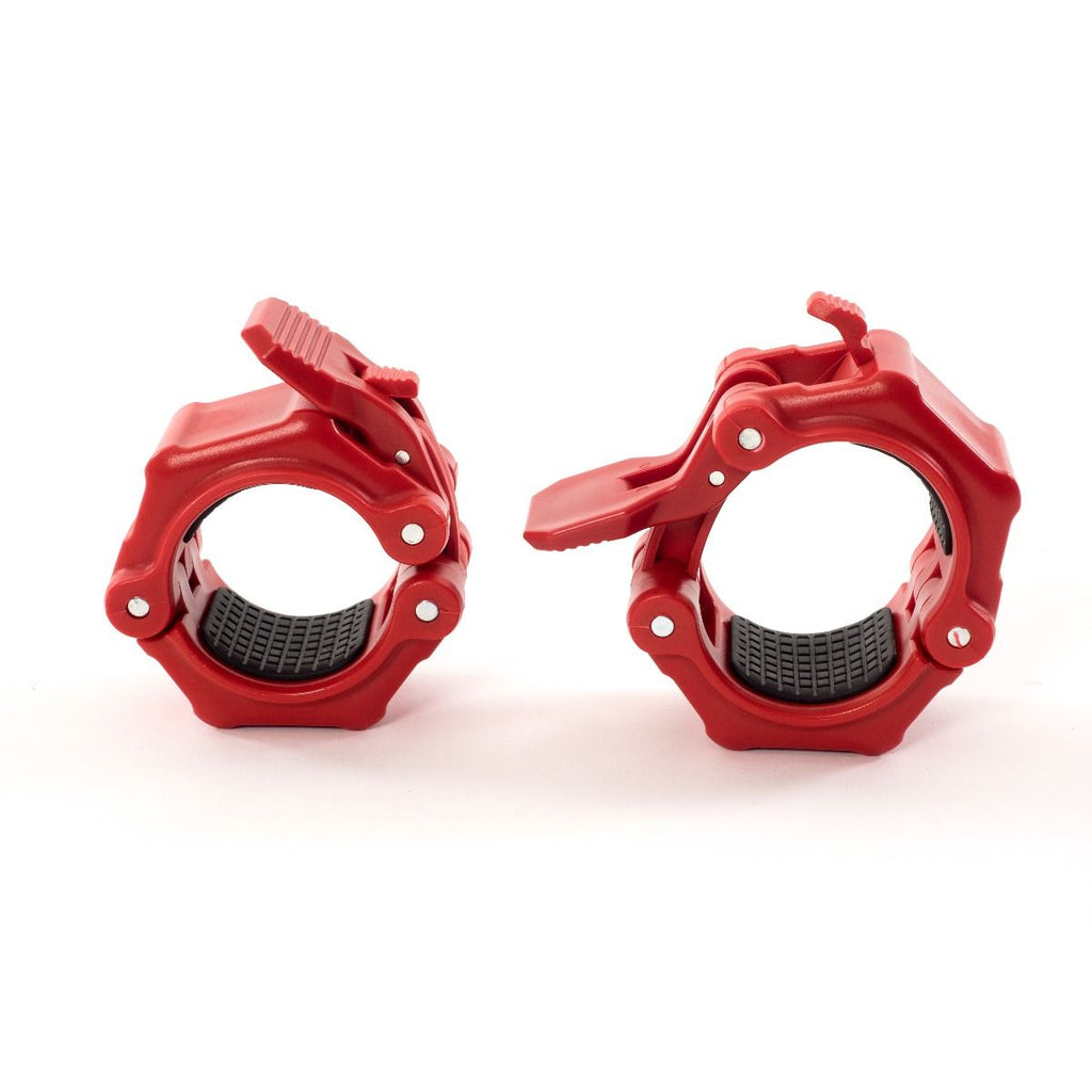 Muscle Power Olympische Quick Lock Collar Set - Rood