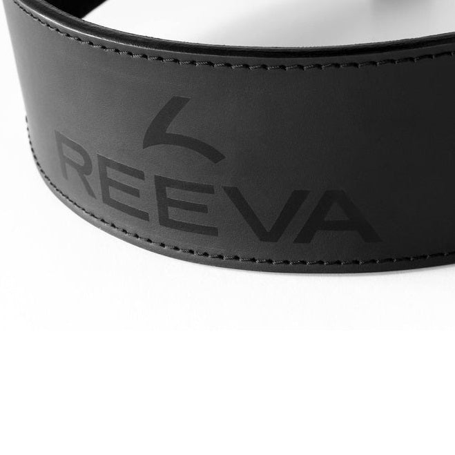 Reeva Ceinture de Fitness en Cuir Noir