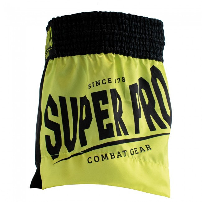 Super Pro Kids (Thai) Boxing Shorts Gorilla - Zwart/Geel