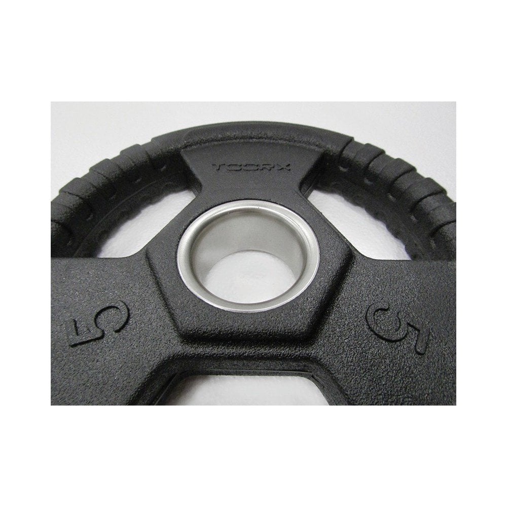 Toorx Fitness Rubber Olympische Halterschijf 50 mm - 5 kg - Per stuk