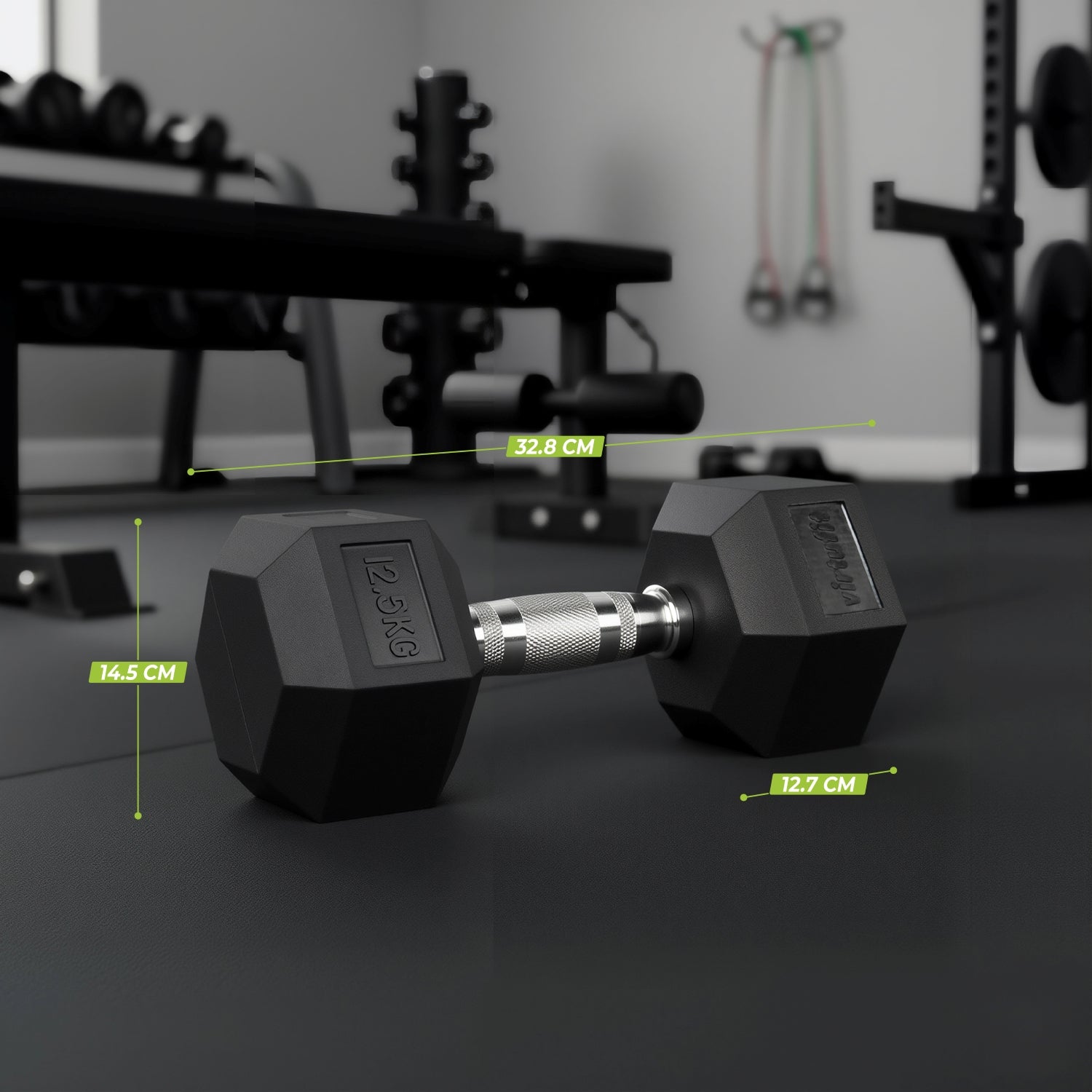 VirtuFit Hexa Dumbbell Pro - 12,5 kg - Per Stuk