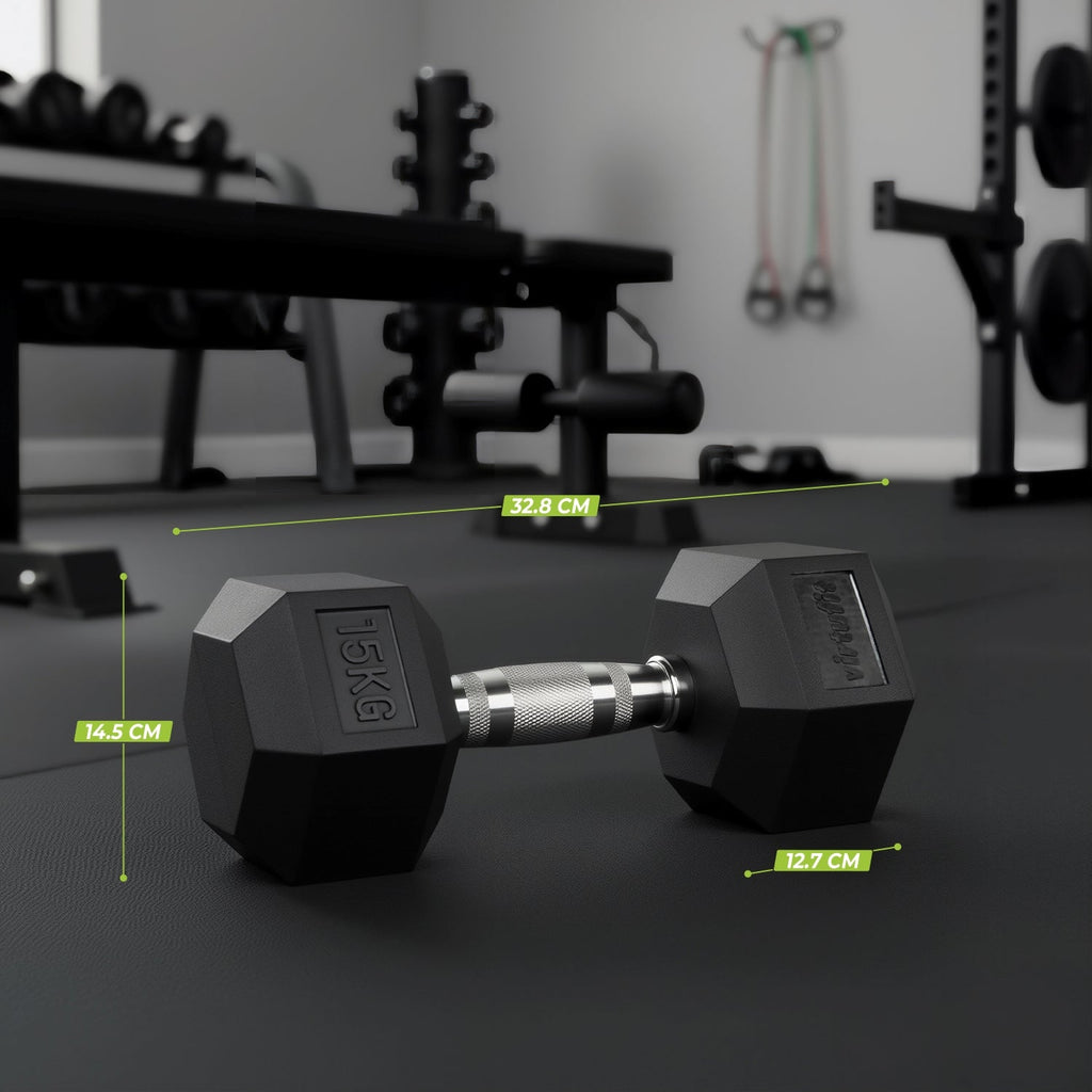 VirtuFit Hexa Dumbbell Set - 2 x 15 kg