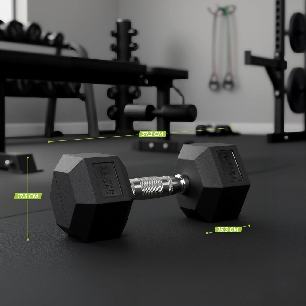 VirtuFit Hexa Dumbbell Pro Set - 2 x 22,5 kg