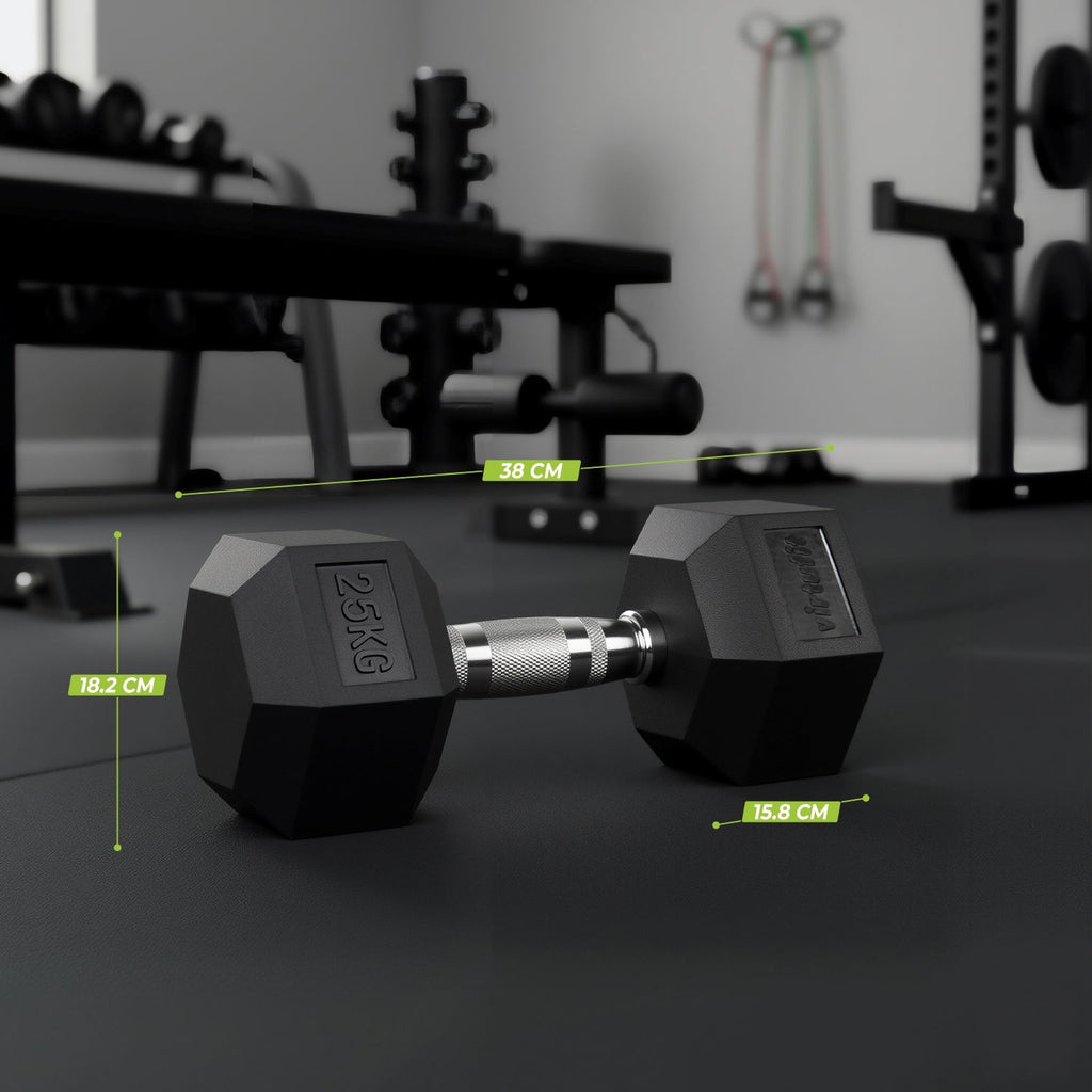 VirtuFit Hexa Dumbbell Pro Set - 2 x 25 kg