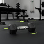 VirtuFit Hexa Dumbbell Pro Set - 2 x 3 kg