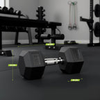VirtuFit Hexa Dumbbell Pro Set - 2 x 32,5 kg