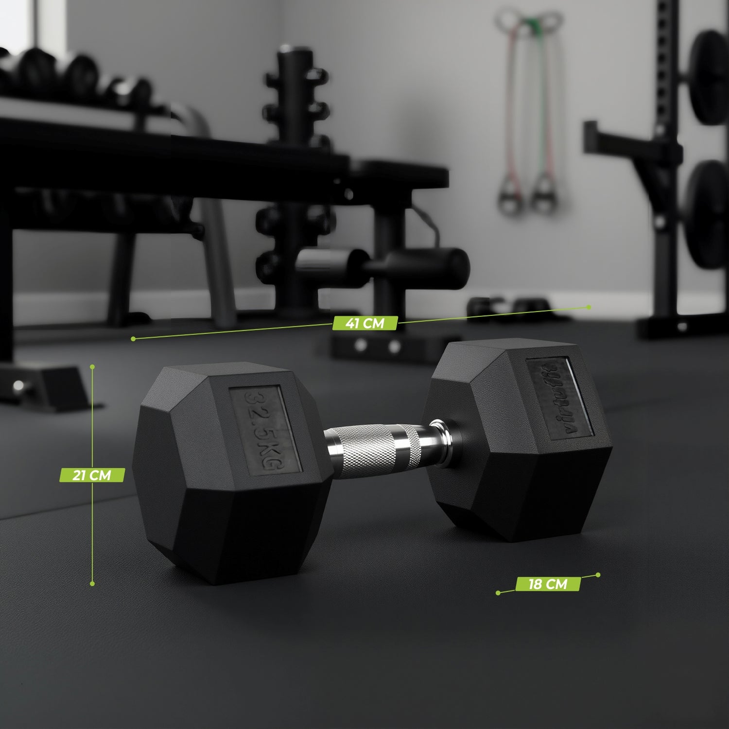 VirtuFit Hexa Dumbbell Pro Set - 2 x 32,5 kg