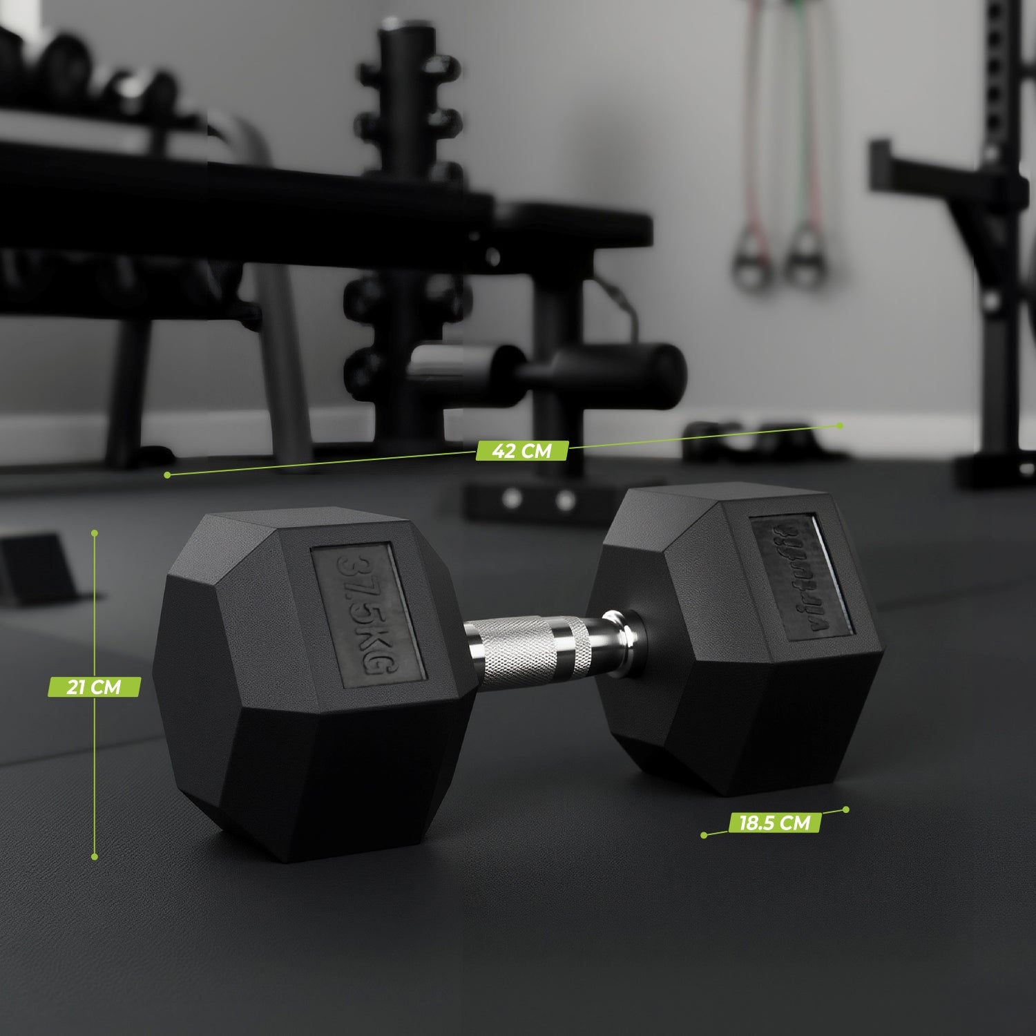 VirtuFit Hexa Dumbbell Pro Set - 2 x 37,5 kg