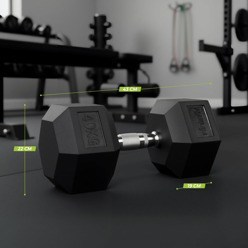 VirtuFit Hexa Dumbbell Pro Set - 2 x 40 kg