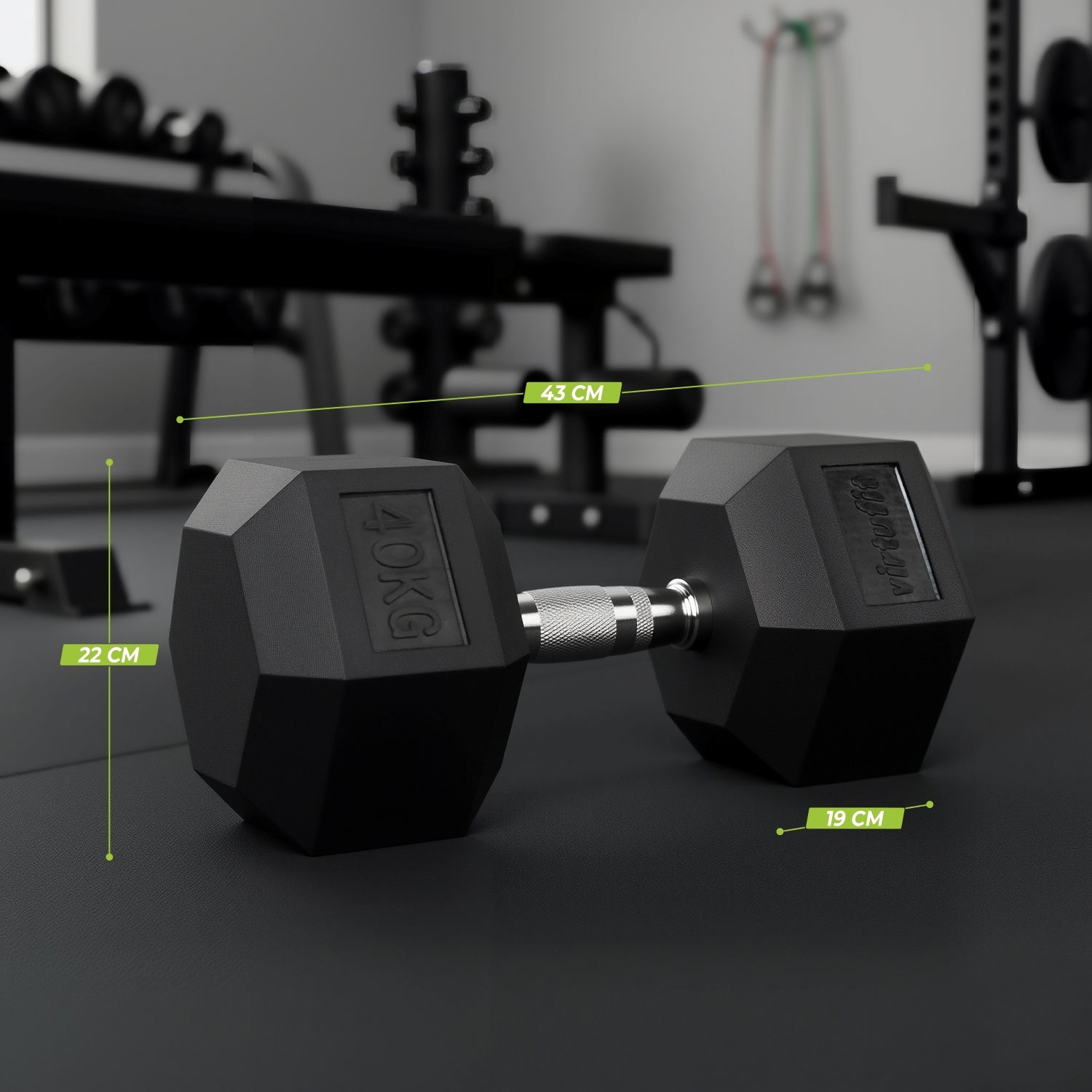 VirtuFit Hexa Dumbbell Pro Set - 2 x 40 kg