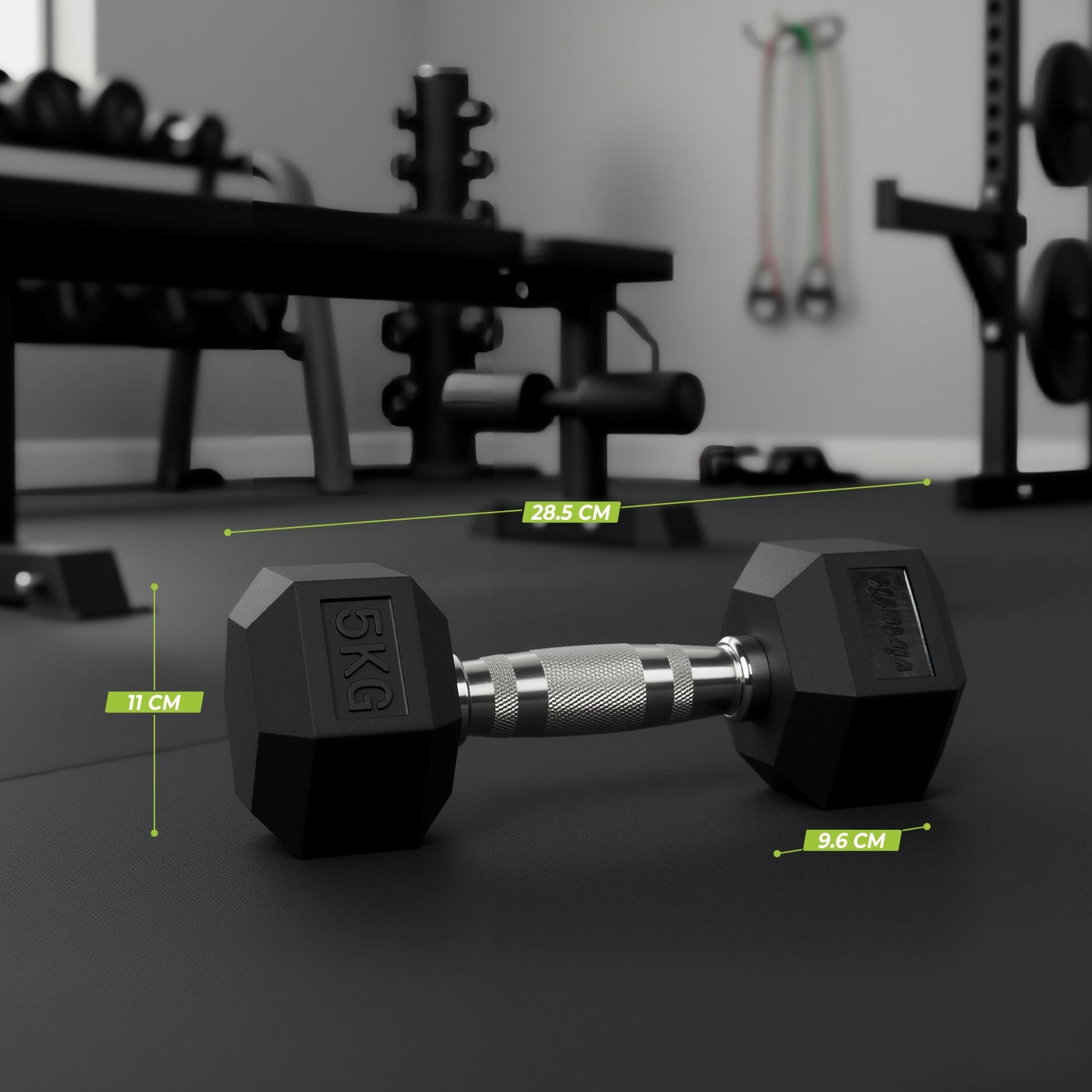 VirtuFit Hexa Dumbbell Pro Set - 2 x 5 kg