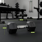 VirtuFit Hexa Dumbbell Set - 2 x 6 kg