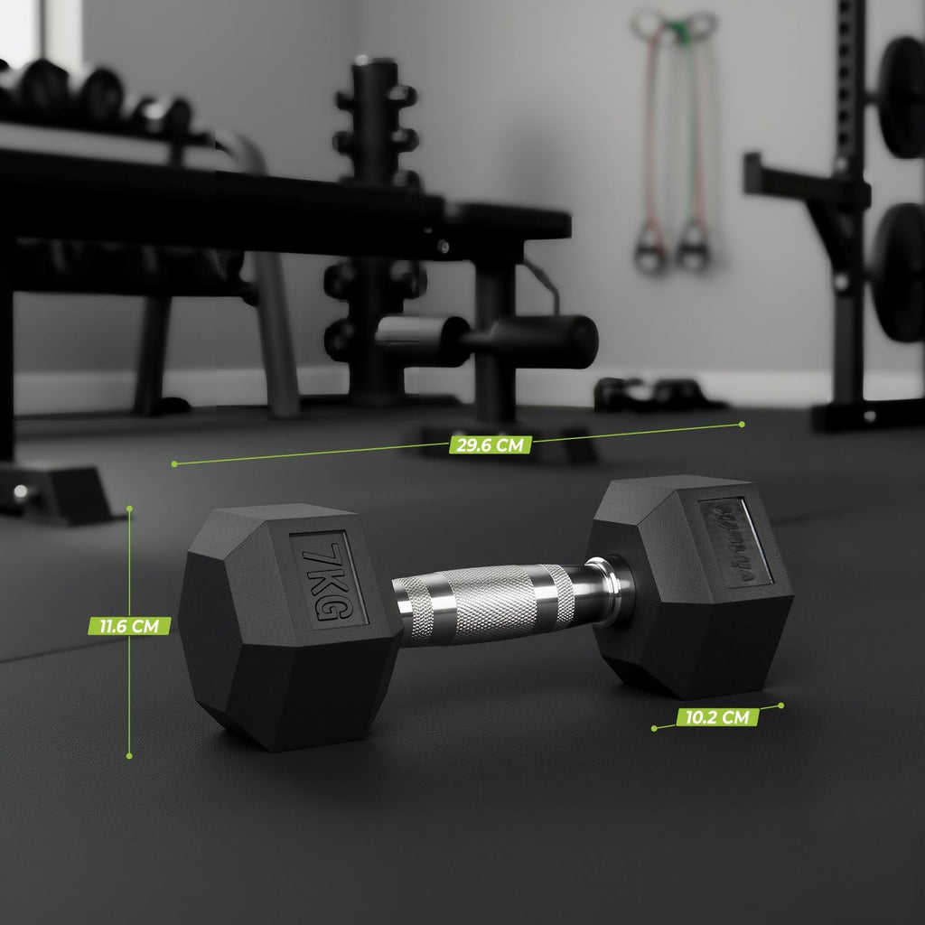VirtuFit Hexa Dumbbell Pro Set - 2 x 7 kg