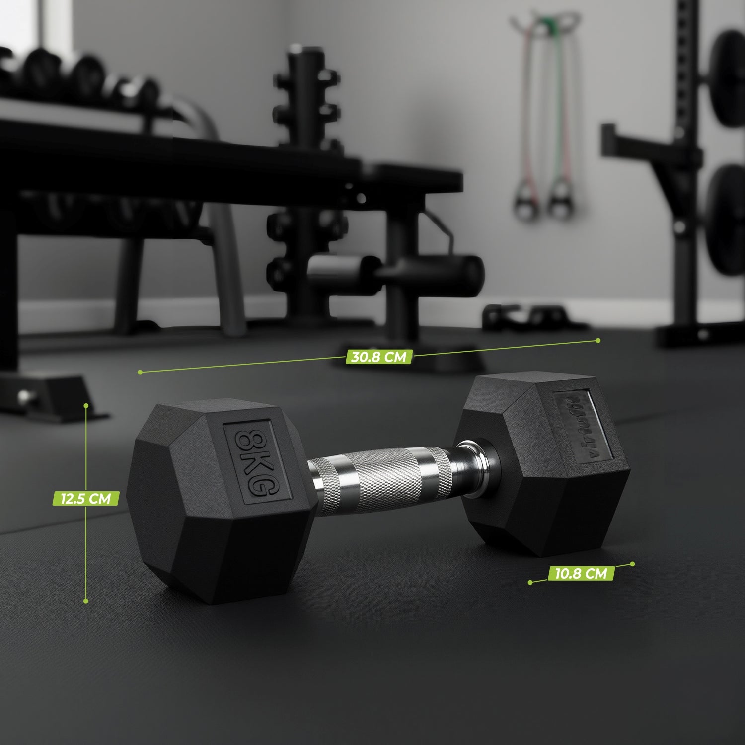 VirtuFit Hexa Dumbbell Pro Set - 2 x 8 kg