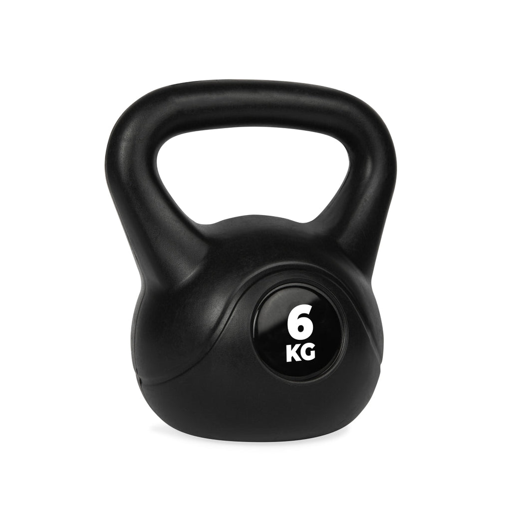 VirtuFit PVC Kettlebell - 6 kg - Noir