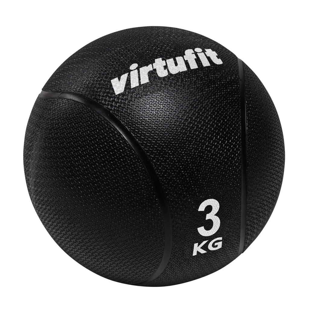 VirtuFit Medicijnbal Pro - Medicine Ball - 3 kg - Rubber - Zwart