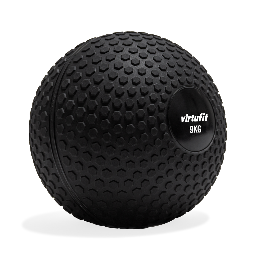 VirtuFit Slam Ball – Fitness Bal – 9 kg – Zwart