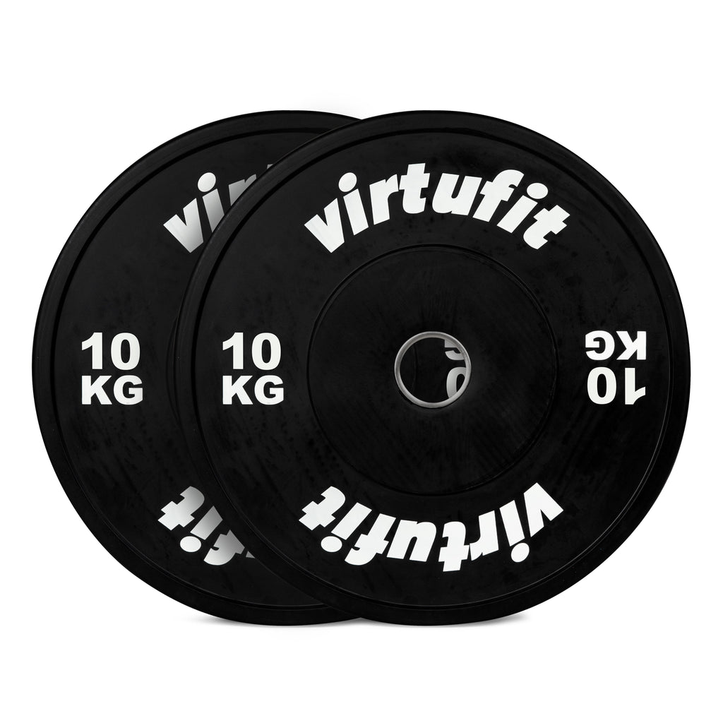VirtuFit Bumper Plate - Olympische Halterschijf van Rubber - 50 mm - set 2 x 10 kg