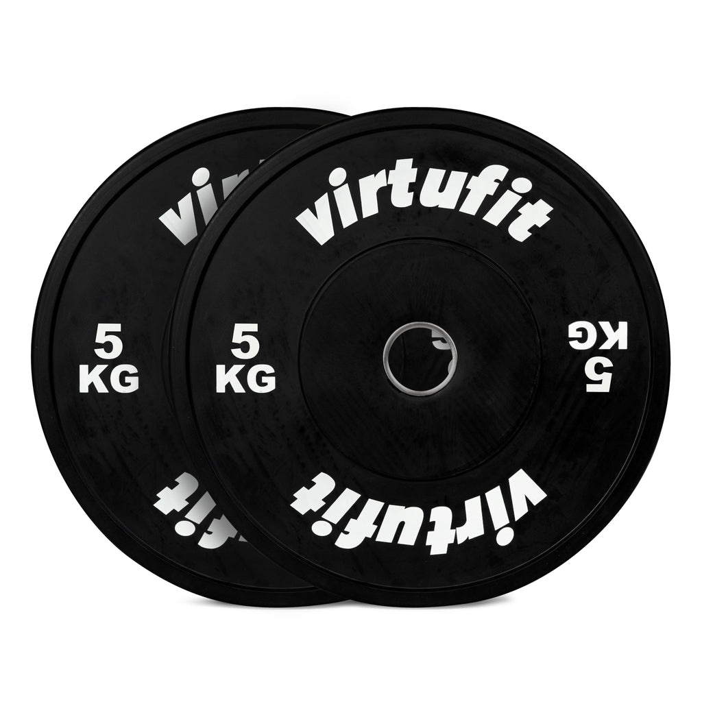VirtuFit Bumper Plate - Plaque de poids olympique en caoutchouc - 50 mm - set 2 x 5 kg