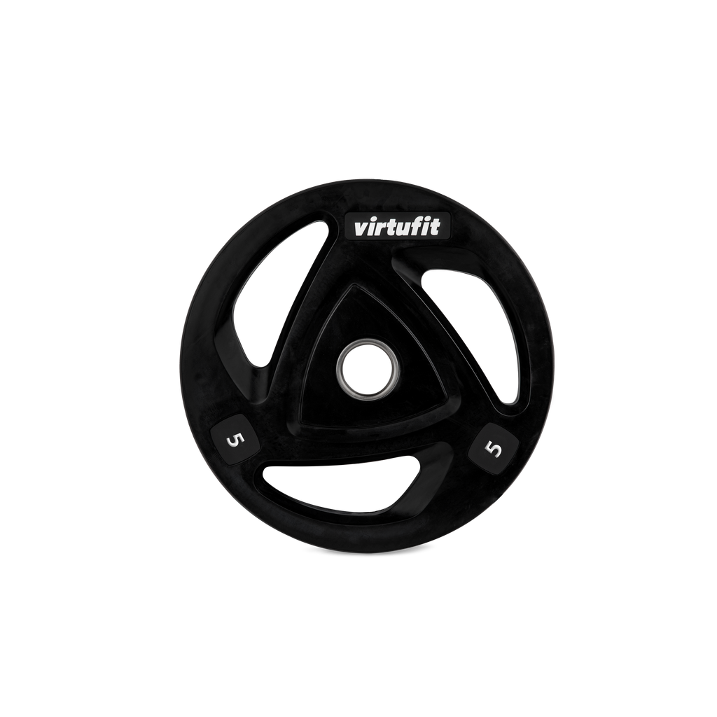 VirtuFit Plaque de Poids en Caoutchouc Olympique - 50 mm - 5 kg