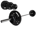 VirtuFit Olympic Rubber Dumbbell Set - 90 kg