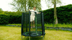 Trampoline pour enfants VirtuFit avec filet de sécurité - Noir - 140 cm