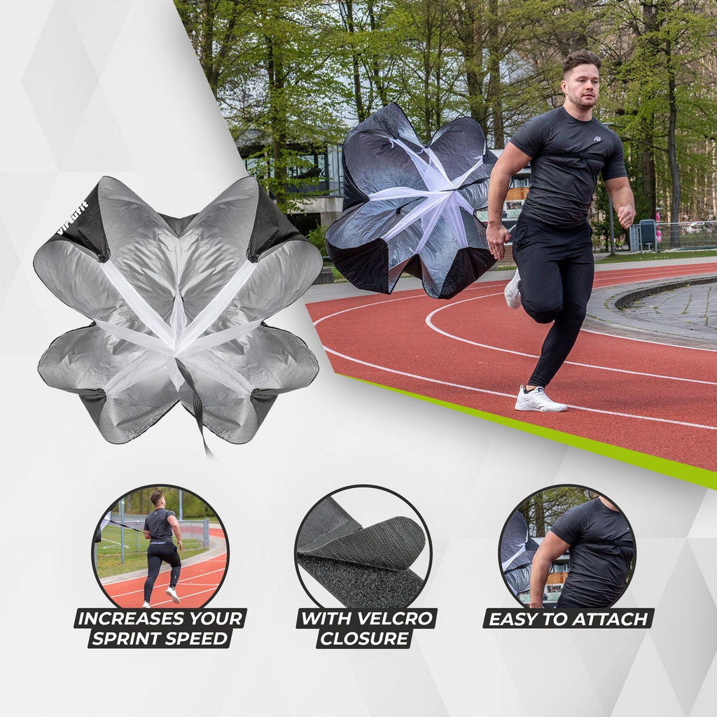 Parachute de vitesse VirtuFit Pro - Comprend un sac de transport