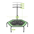 VirtuFit Fitness Trampoline Pro avec poign�e - Noir - 115 cm - Deuxi�me Chance