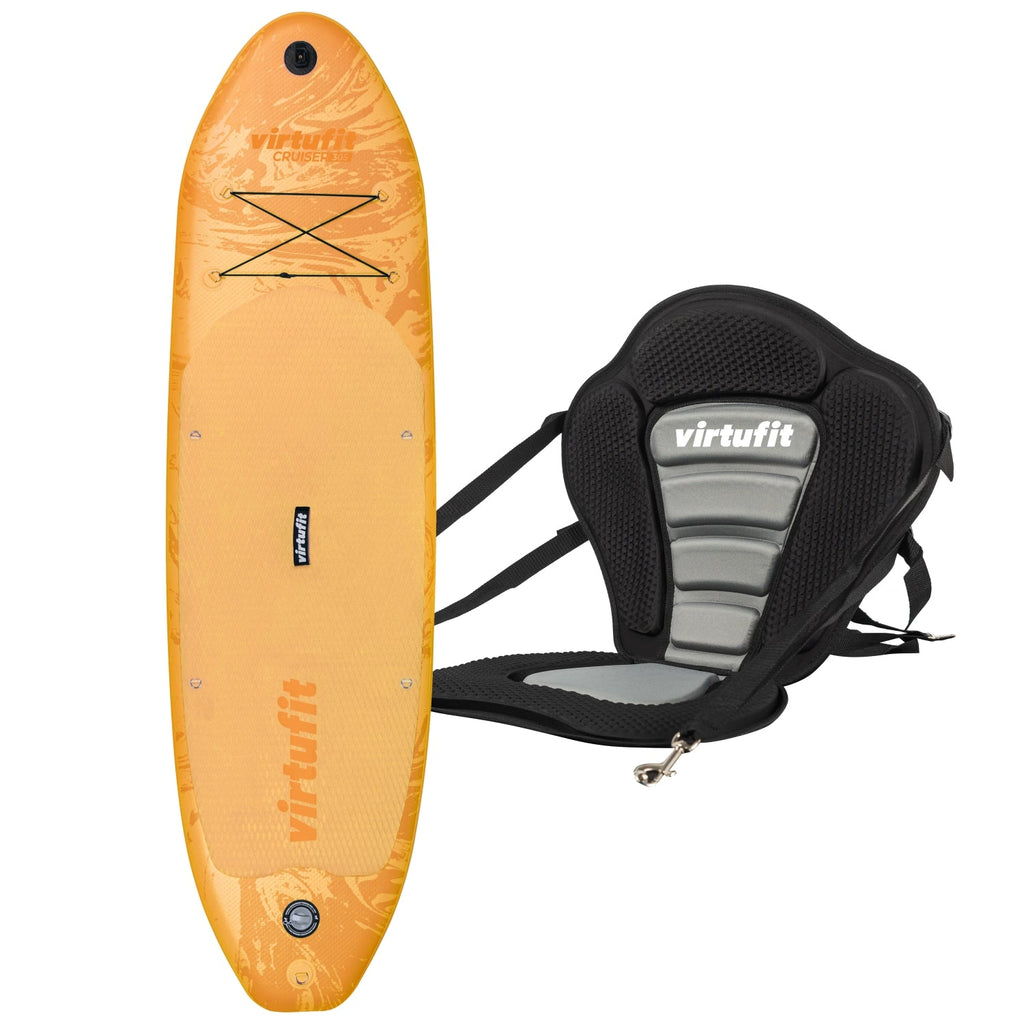 VirtuFit Supboard Cruiser 305 - Orange - Avec siège de kayak, accessoires et sac de transport