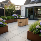 VirtuFit IJsbad Ovaal - Wood Look - 500 Liter - Inclusief accessoires - Tweedekans